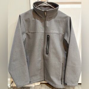 Columbia Men's Gray Softshell Jacket - Small